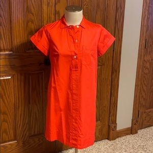 J Crew Orange T-shirt dress